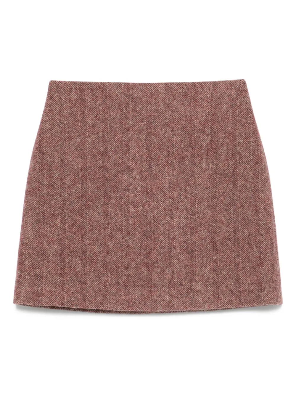 Blazé Milano Mini-rok met visgraat patroon Roze