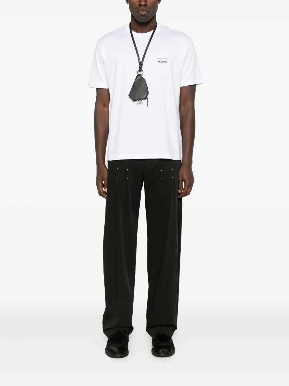 Comme des Garçons Homme logo-detail T-shirt - Wit