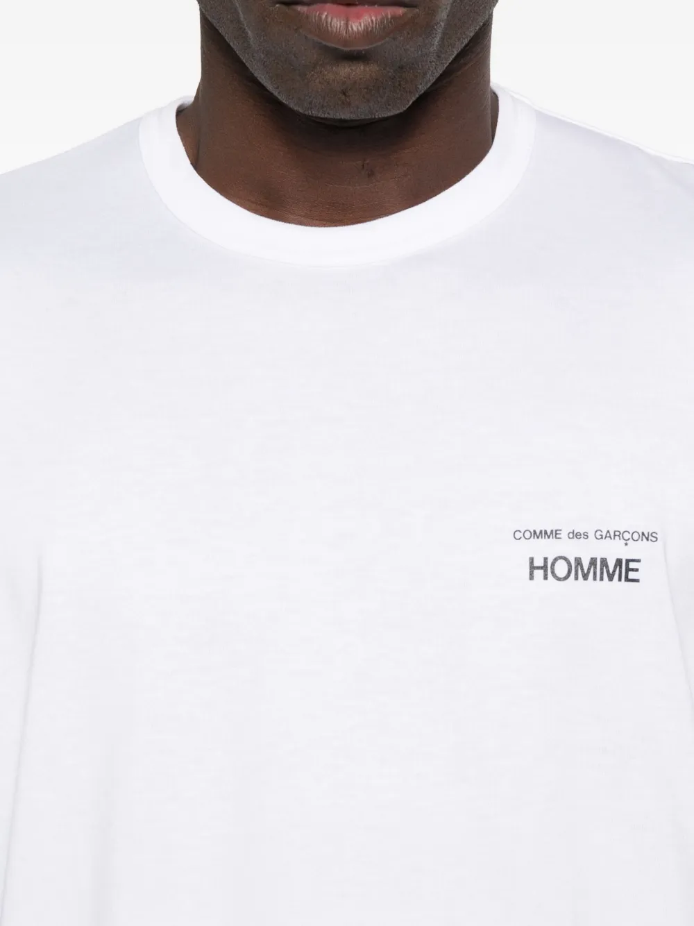 Comme des Garçons Homme T-shirt met logodetail Wit