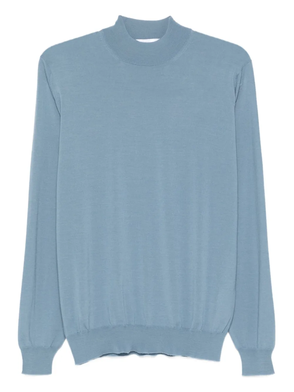 Lardini Wollen trui met hoge hals Blauw