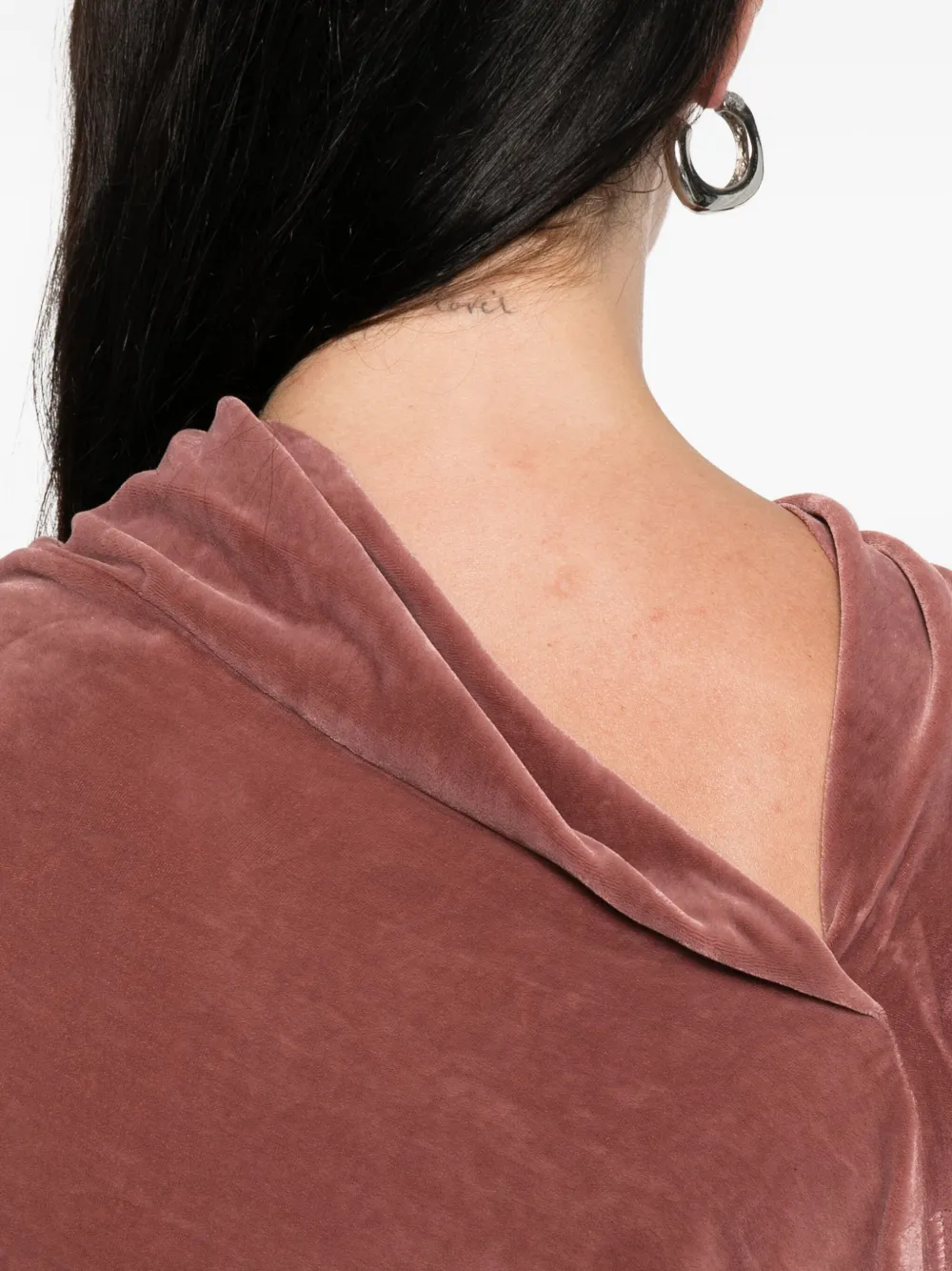 Rick Owens Blouse met gedrapeerde mouwen Roze