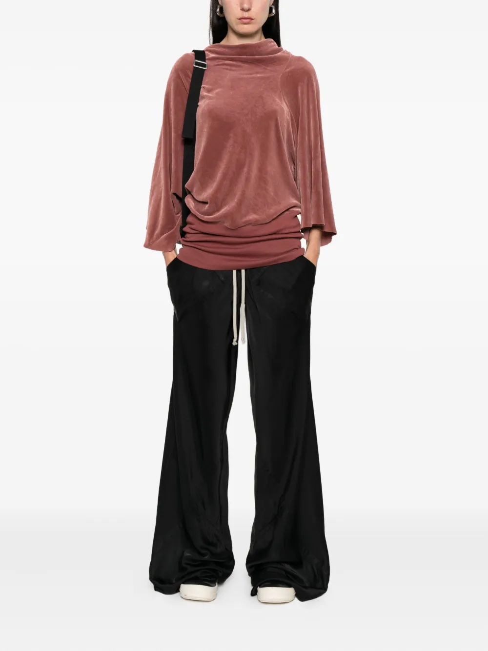 Rick Owens Blouse met gedrapeerde mouwen Roze