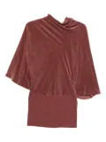 Rick Owens draped bell-sleeve blouse - Pink
