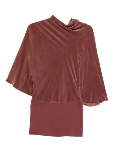 Rick Owens draped bell-sleeve blouse