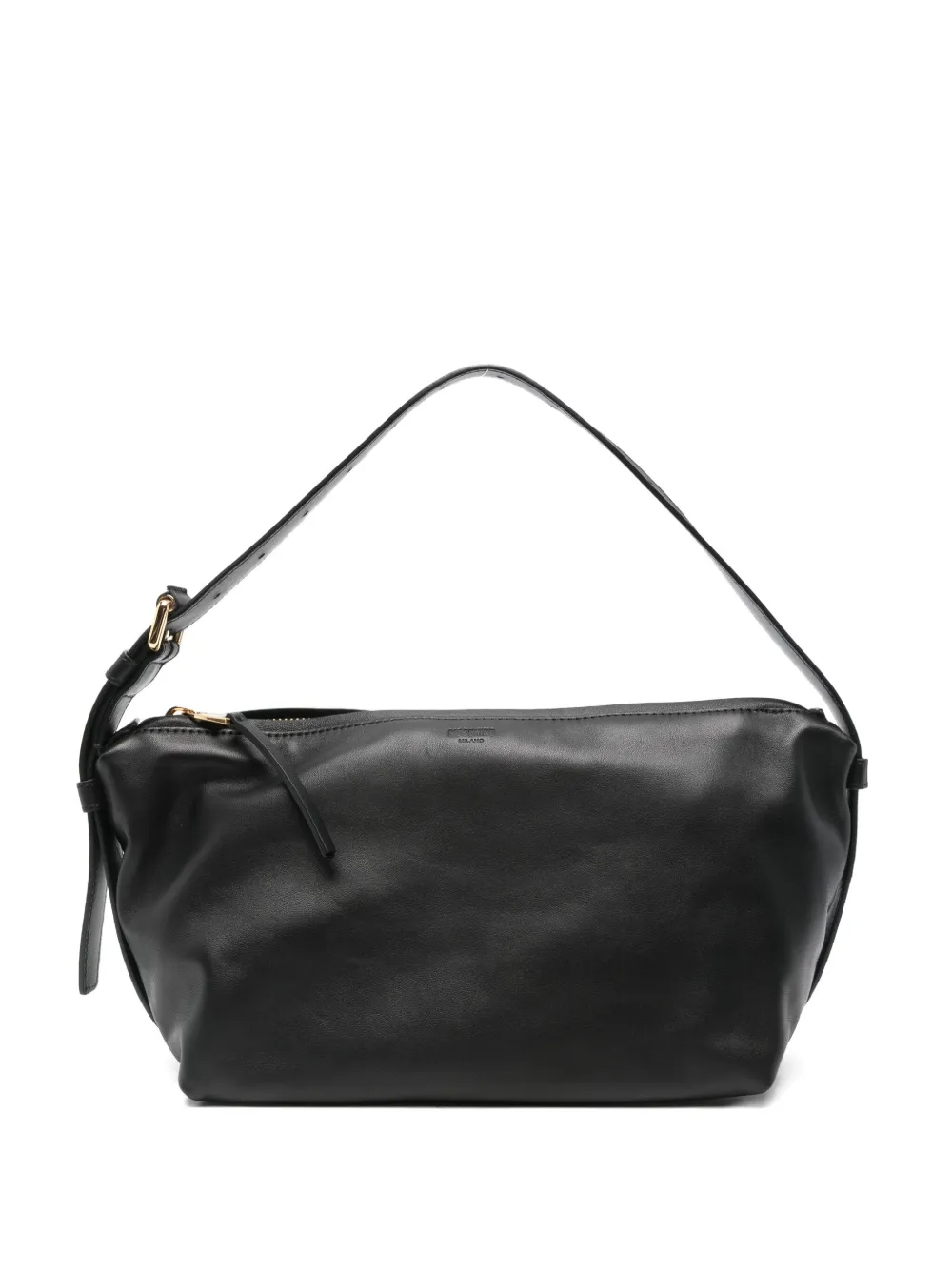 Moschino Tie Me Shoulder Bag In Black