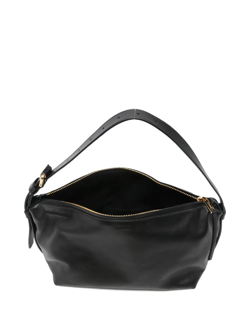 Moschino Tie Me Shoulder Bag In Black