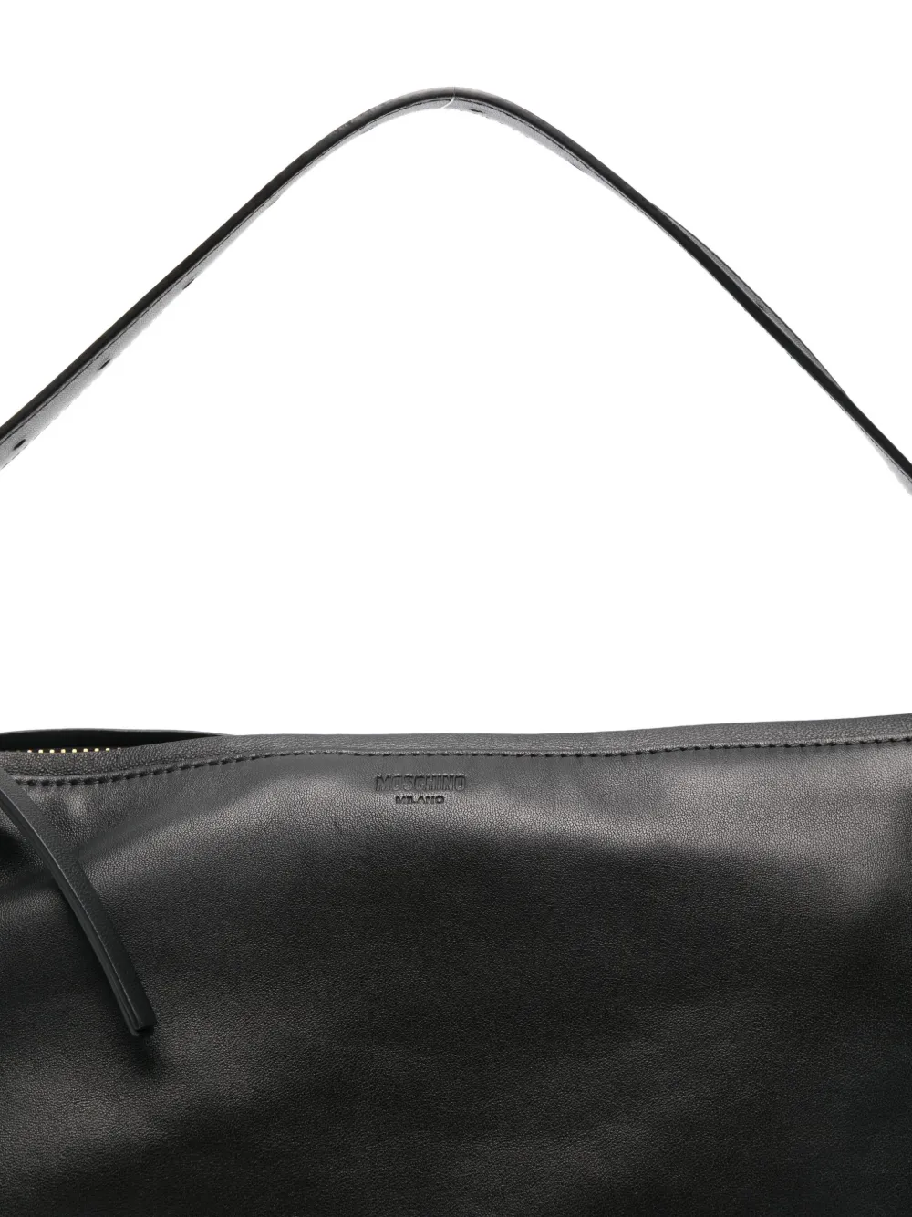 Moschino Tie Me Shoulder Bag In Black