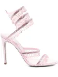 René Caovilla 110mm Chandelier crystal-embellished sandals - Pink