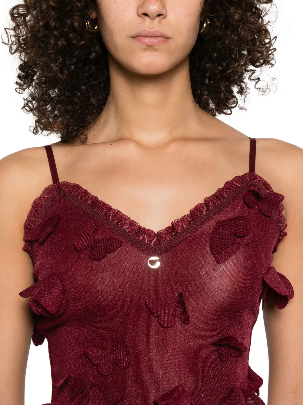 Coperni Top met patch Rood