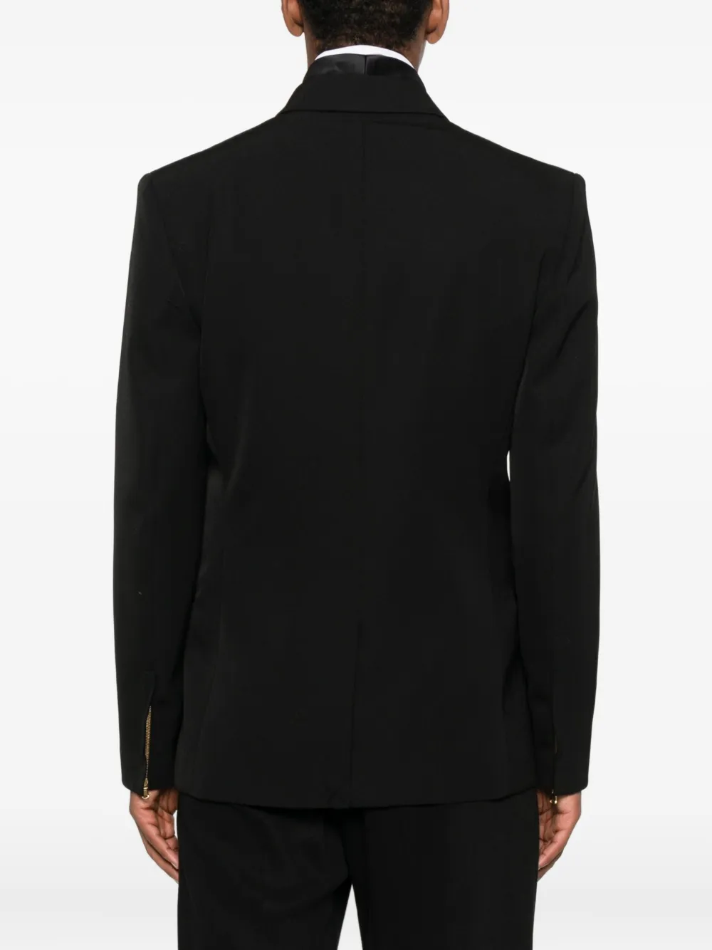 Casablanca double-breasted embellished jacket Zwart