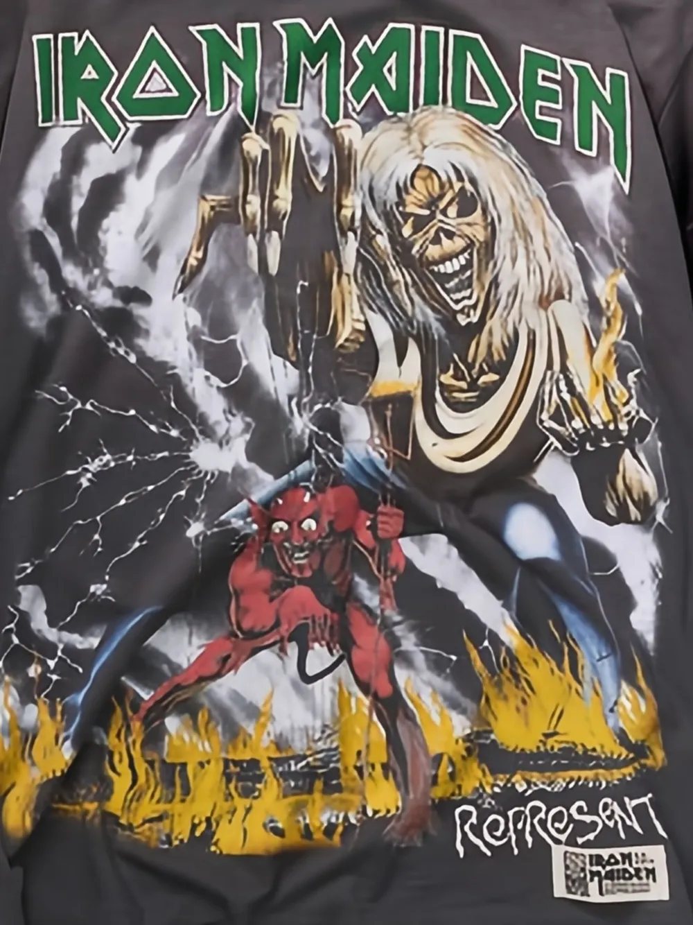 Represent Iron Maiden T-shirt Grijs