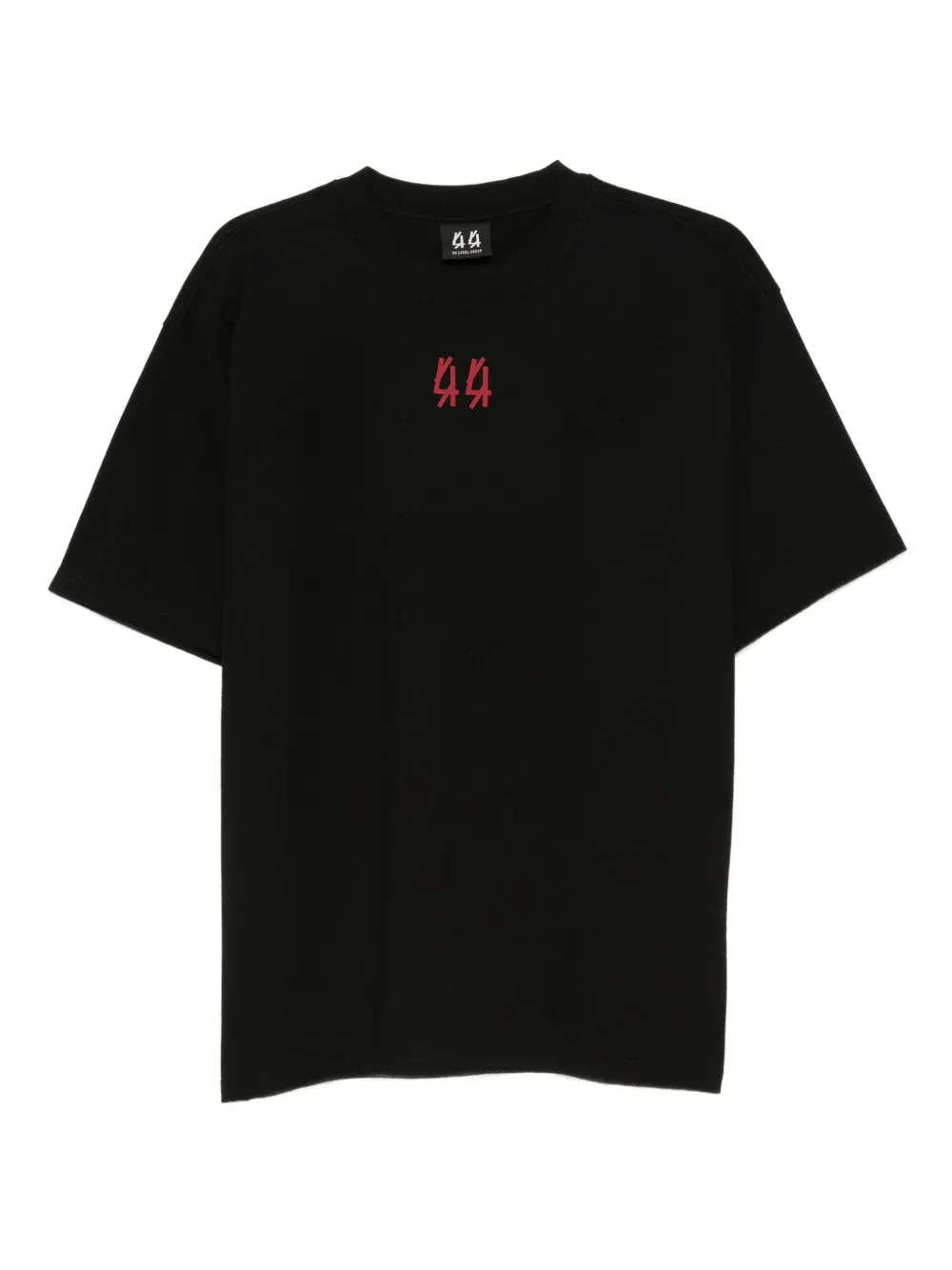 44 LABEL GROUP T-shirt met geborduurd logo Zwart