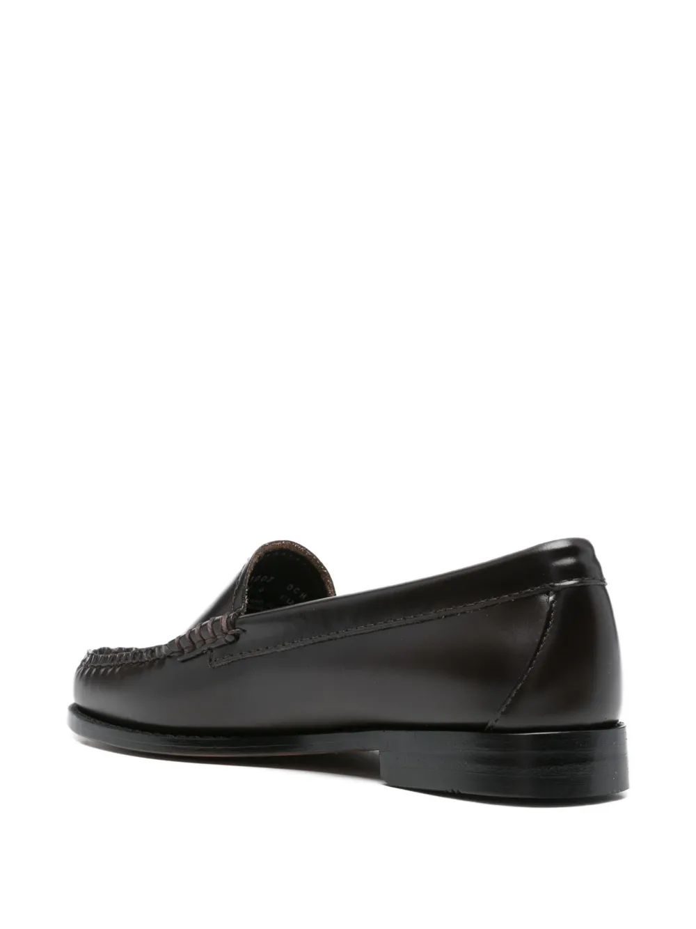 G.H. Bass & Co. leather almond-toe loafers Brown