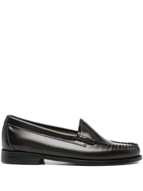 G.H. Bass & Co. leather almond-toe loafers