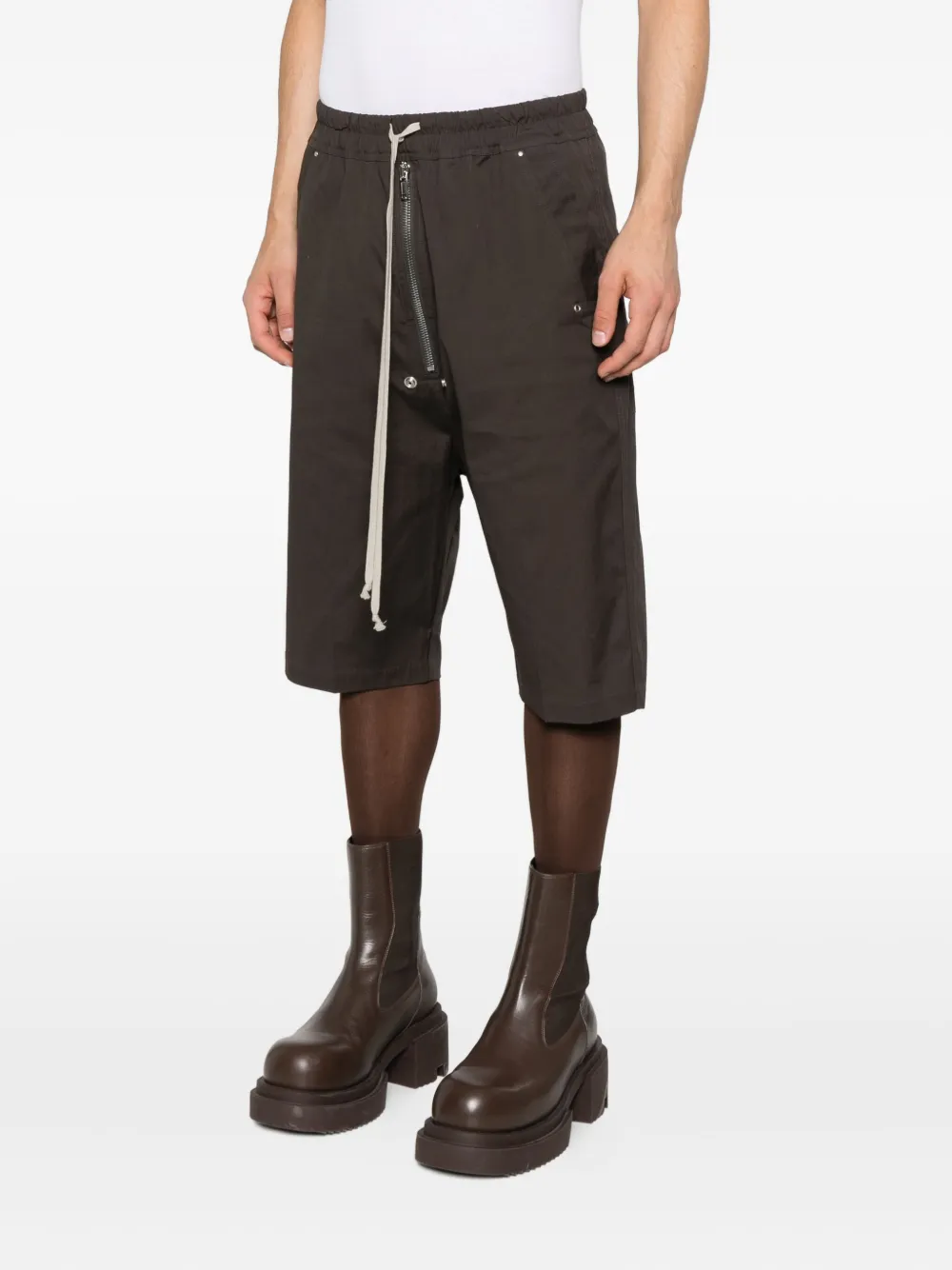 Rick Owens drawstring zip-fly shorts Bruin