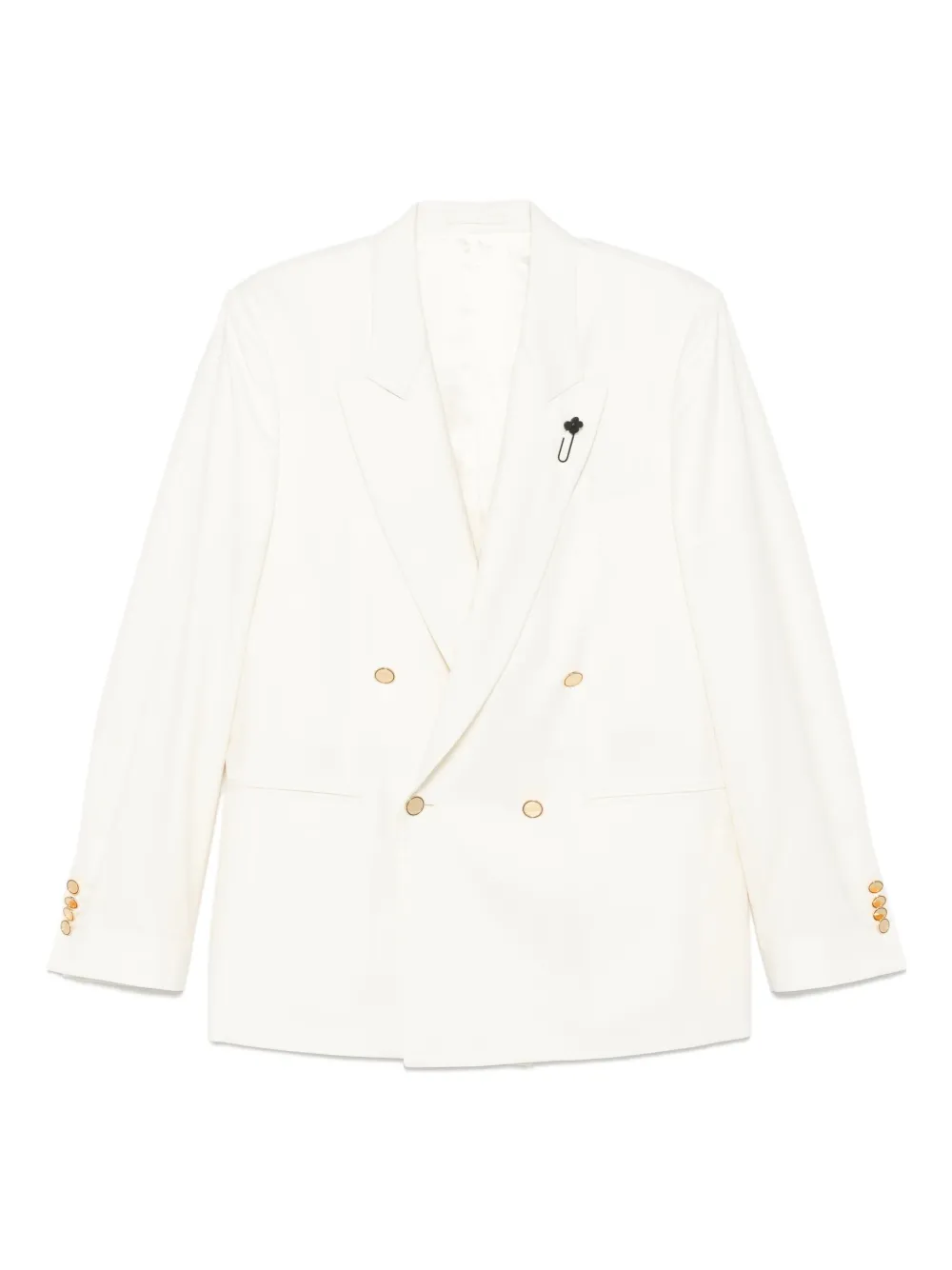 Lardini double-breasted blazer Beige