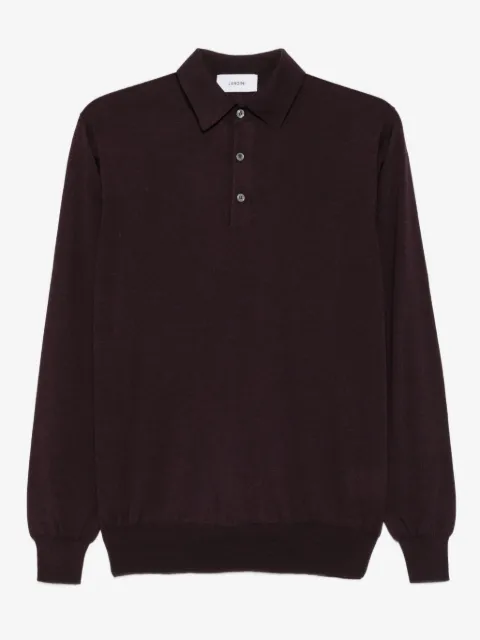 Lardini polo en coton à manches longues