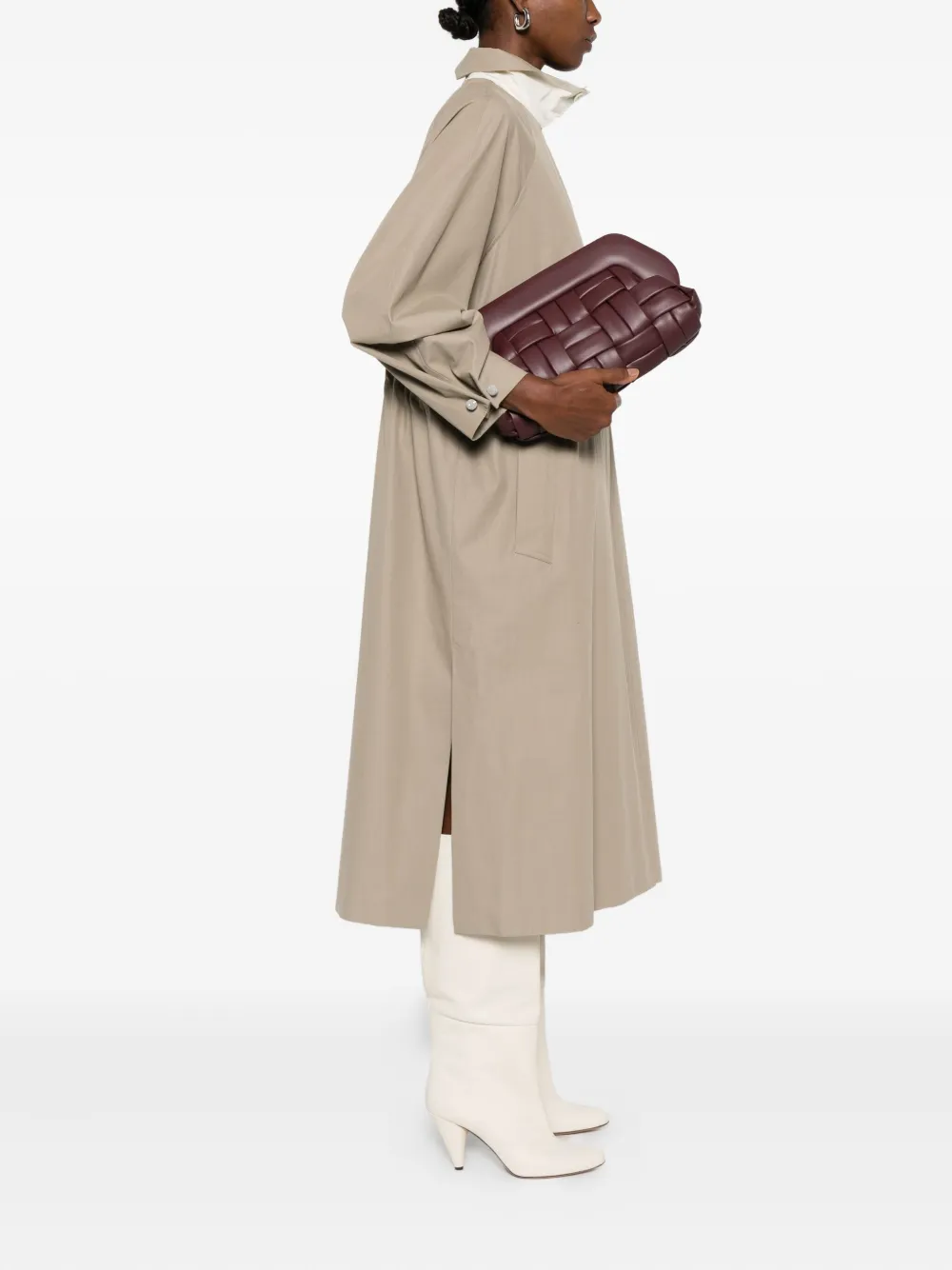 Themoirè Bios woven clutch bag - Paars