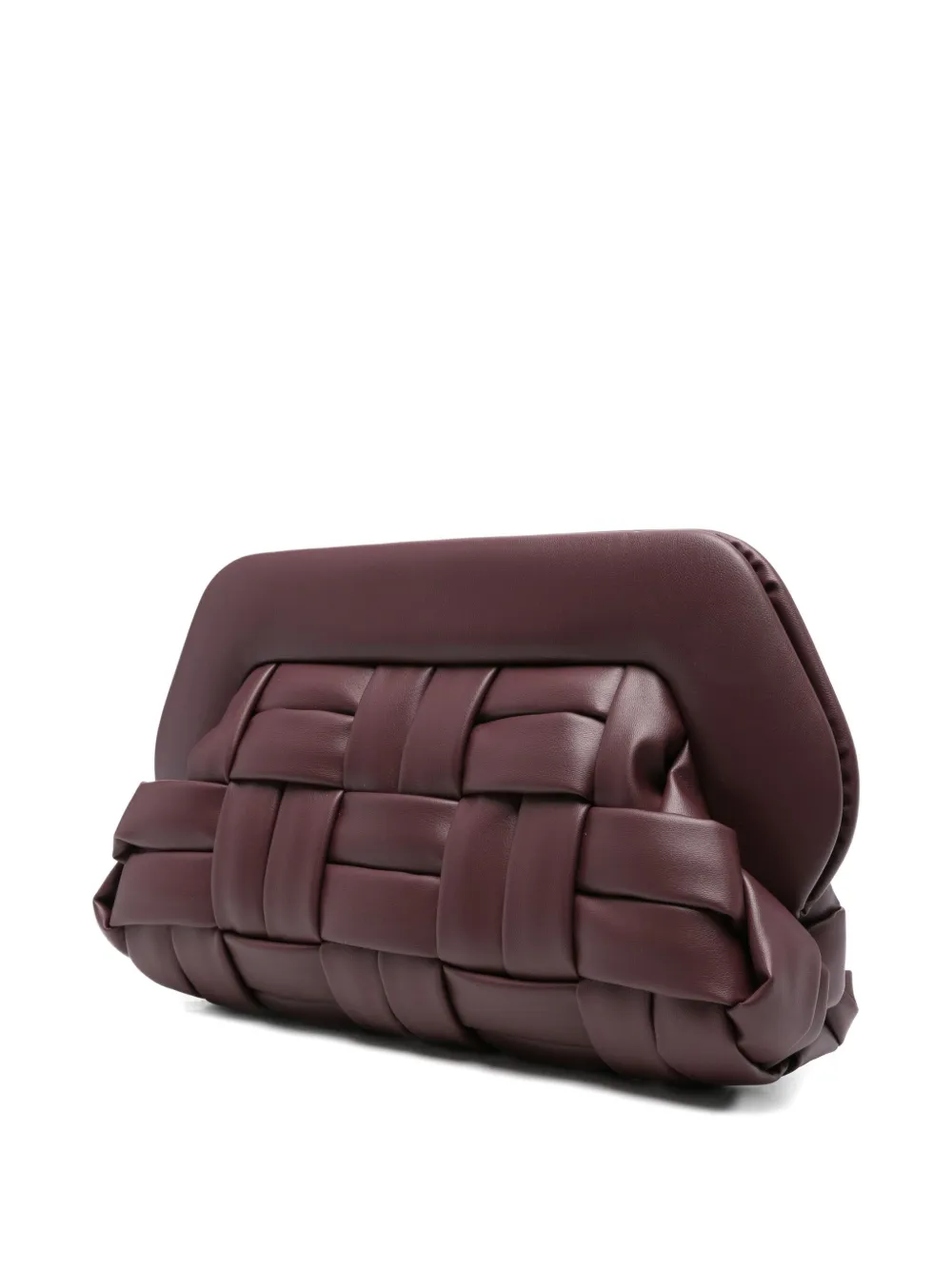 Themoirè Bios geweven clutch Paars