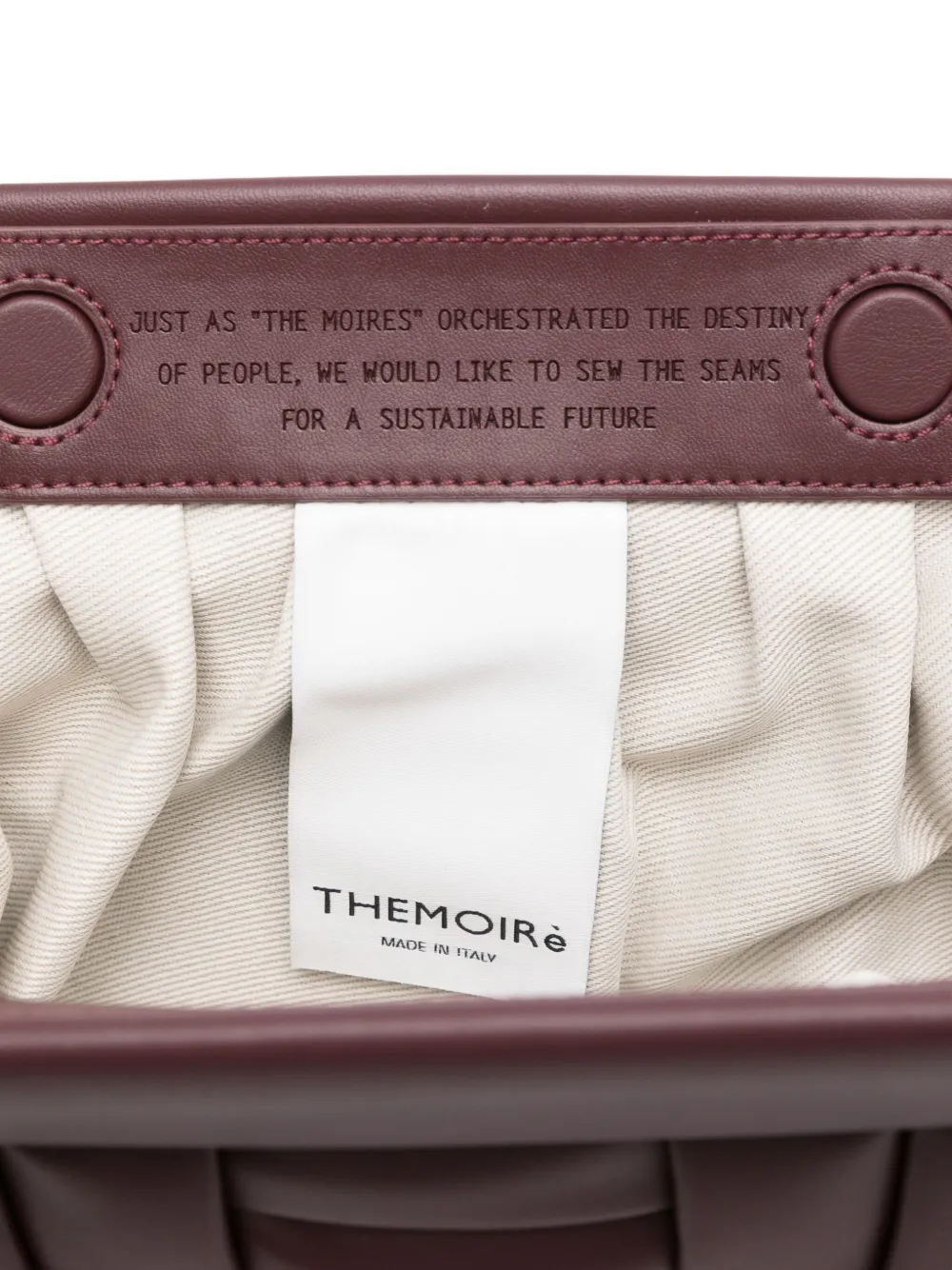 Themoirè Bios geweven clutch Paars