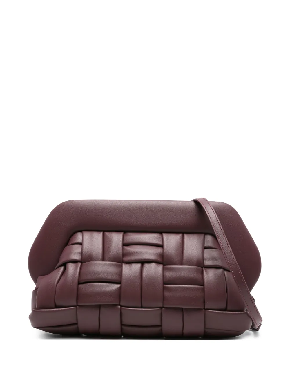 Themoirè Bios geweven clutch Paars