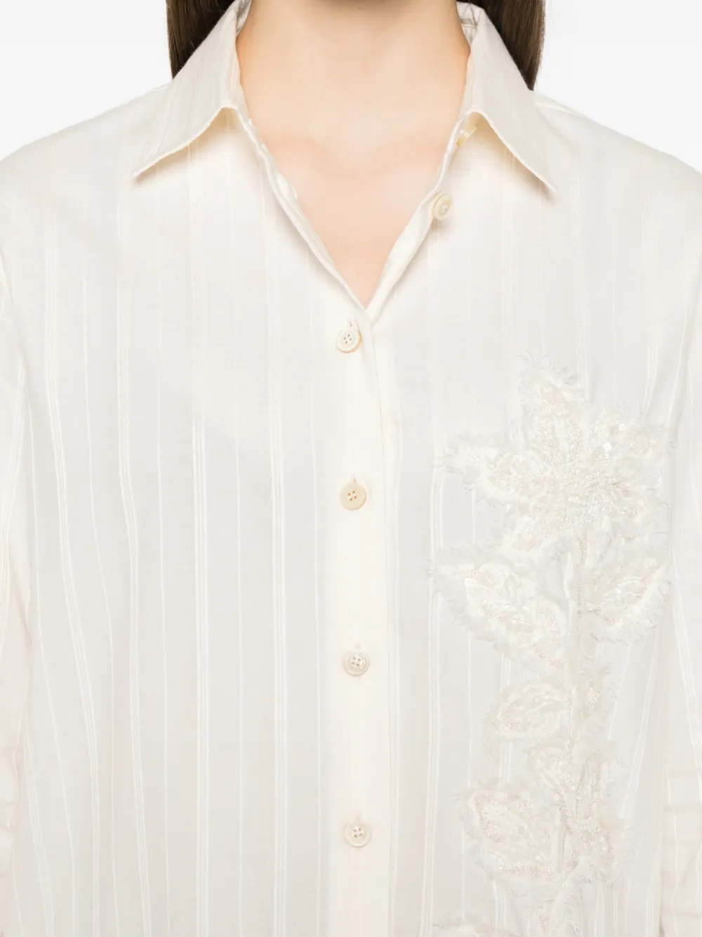 Golden Goose Gestreept overhemd Beige