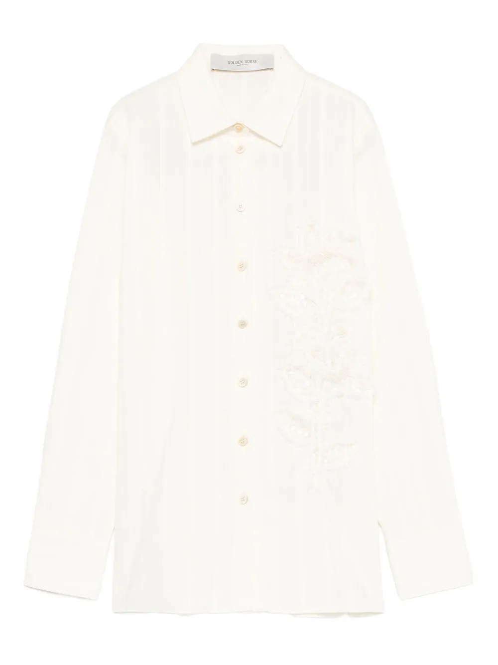 Golden Goose striped shirt Beige