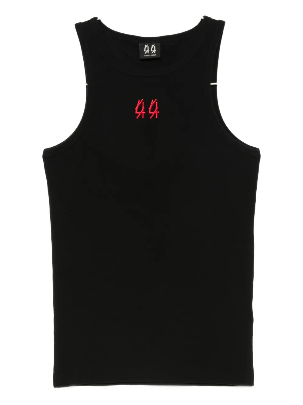 44 Label Group Embroidered-logo Vest In Black