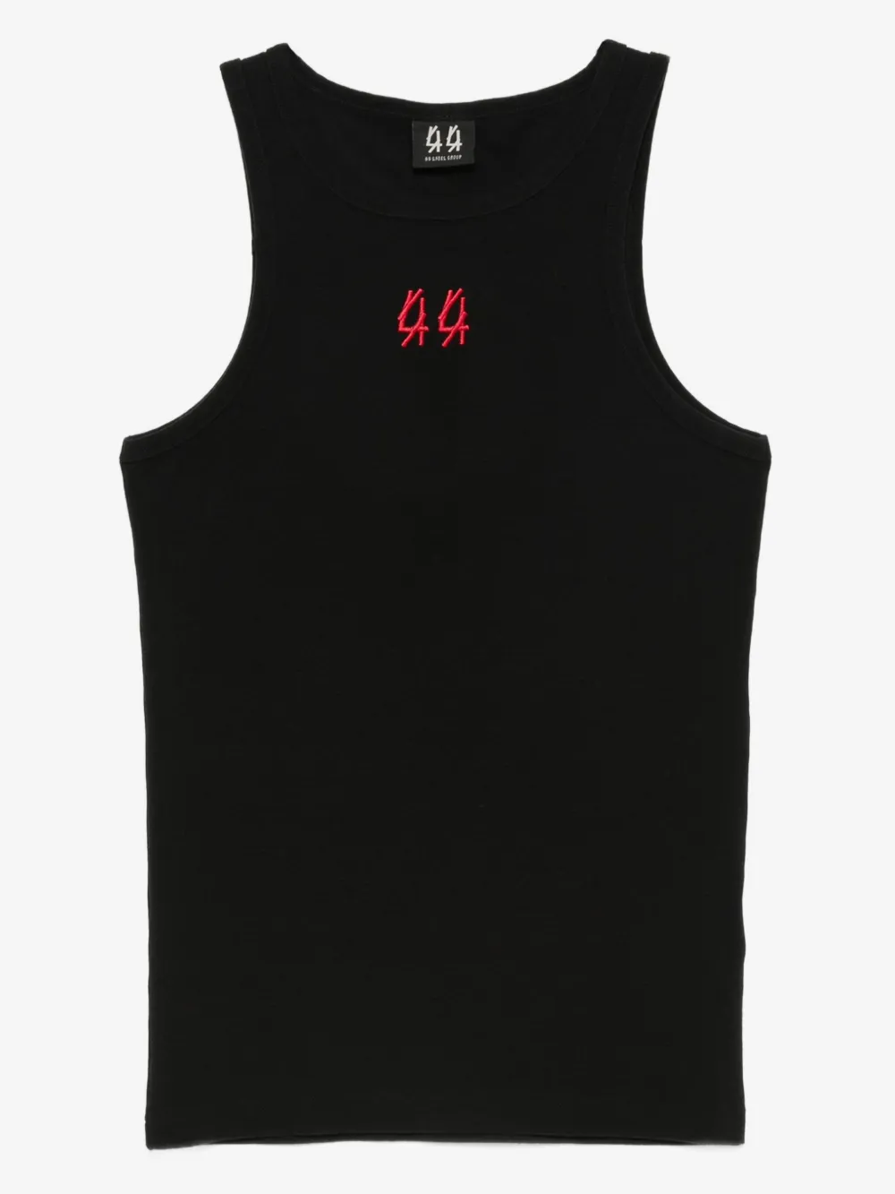 44 LABEL GROUP embroidery tank top | Black | Image 1