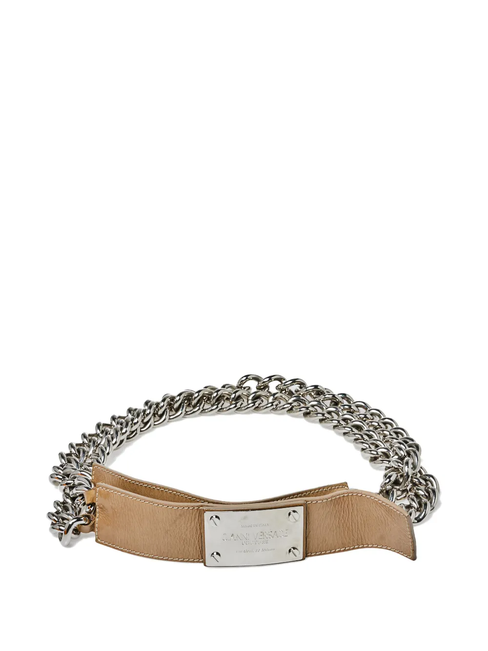Versace Pre-Owned chain belt | Neutrals | Image 1