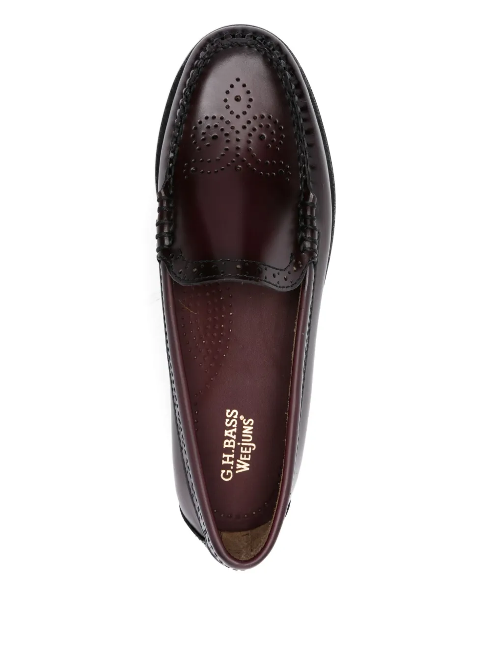 G.H. Bass & Co. leather loafers Red