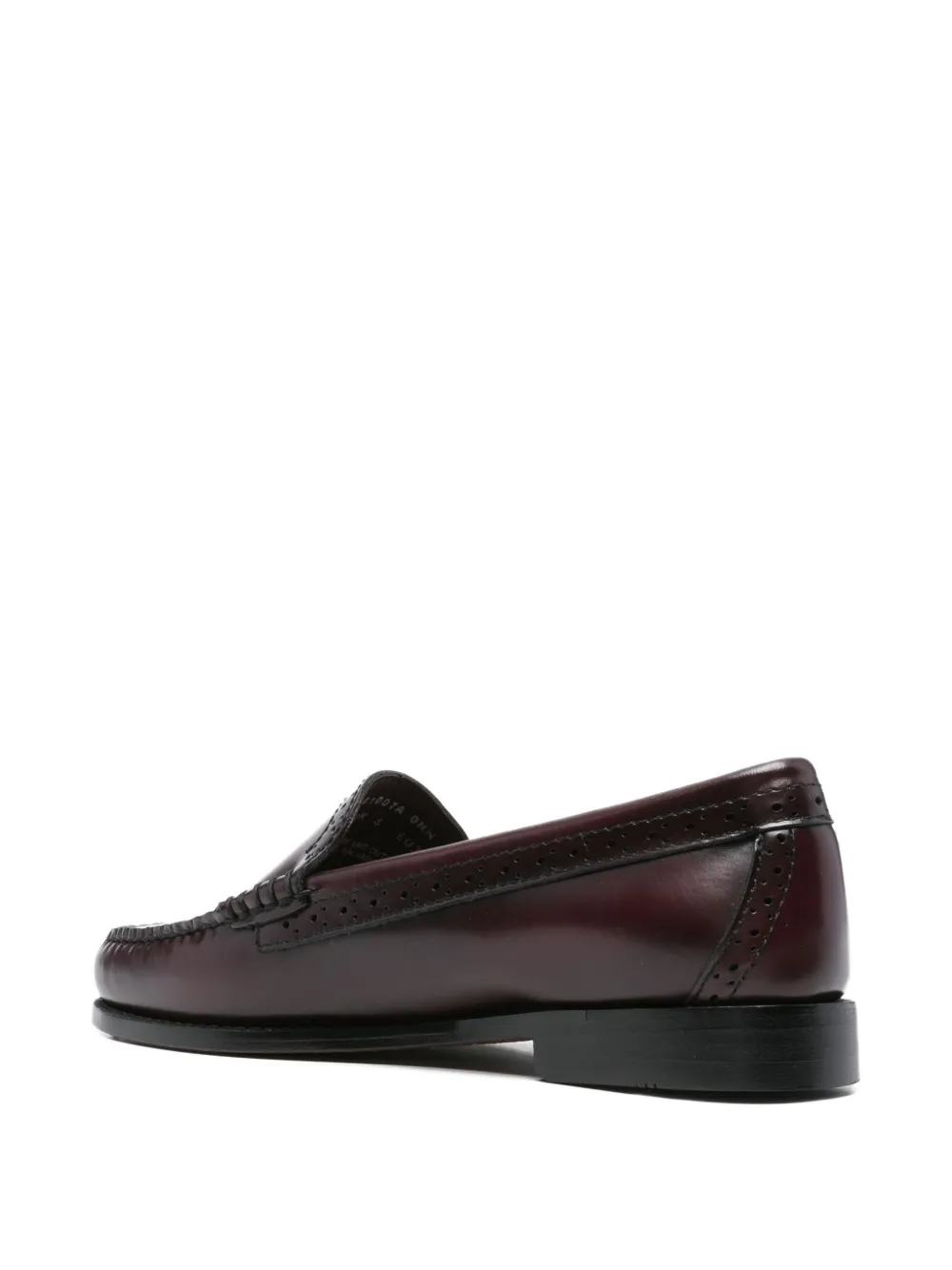 G.H. Bass & Co. leather loafers Red