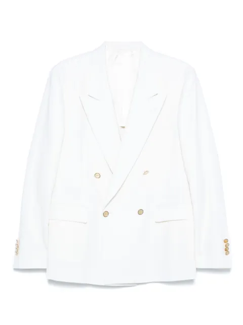Lardini virgin wool-blend double-breasted blazer