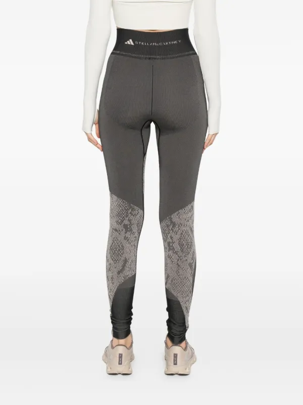 Adidas By Stella McCartney snake-print Panelled Trousers