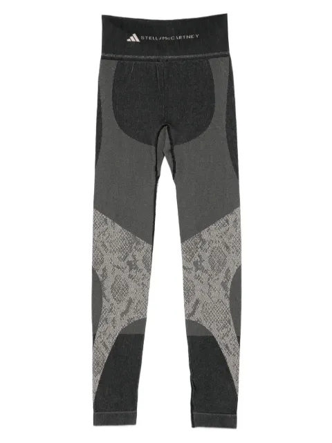 adidas by Stella McCartney snake-print panelled trousers