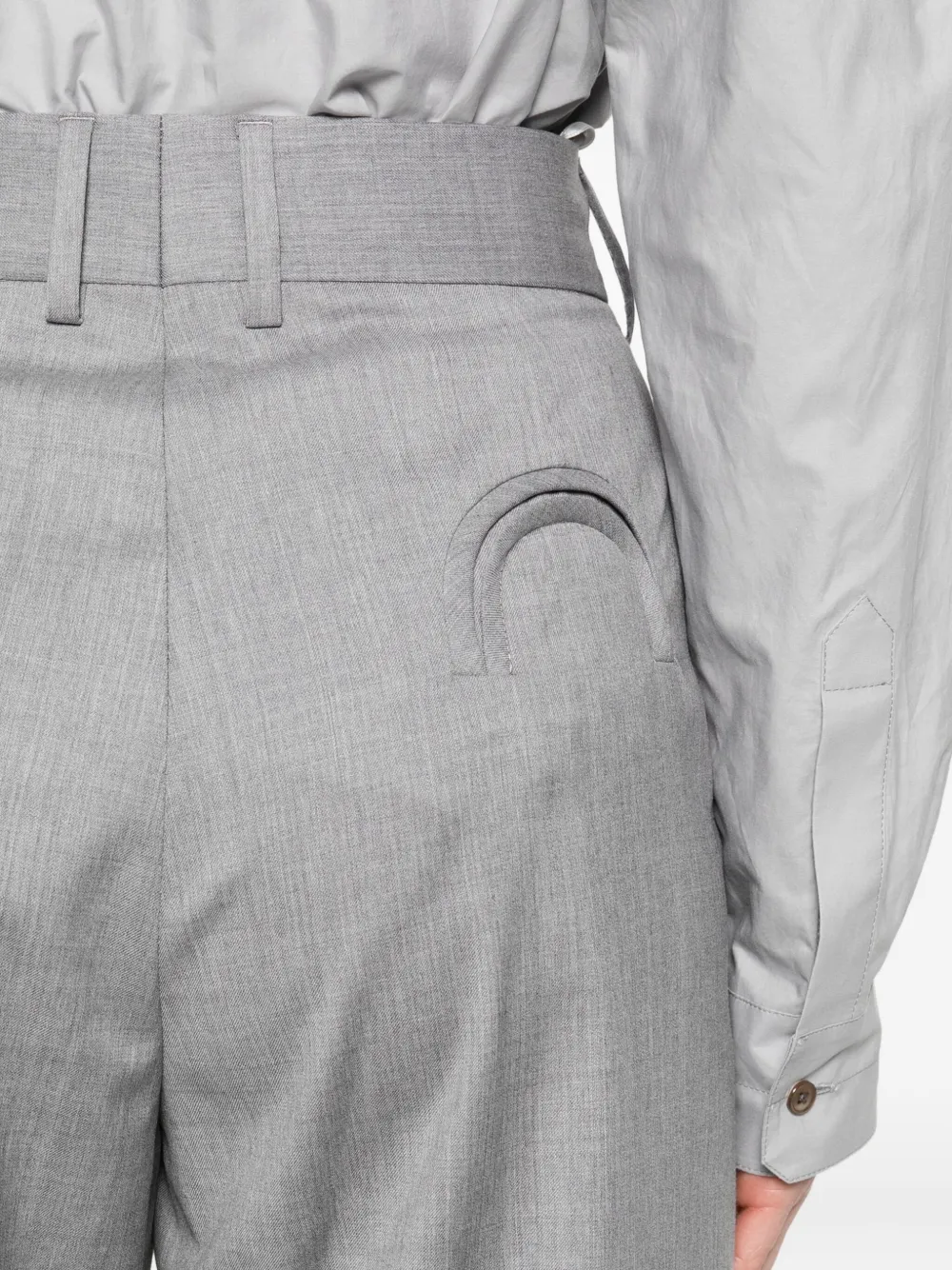 Blazé Milano Pleat-detail Trousers In Gray