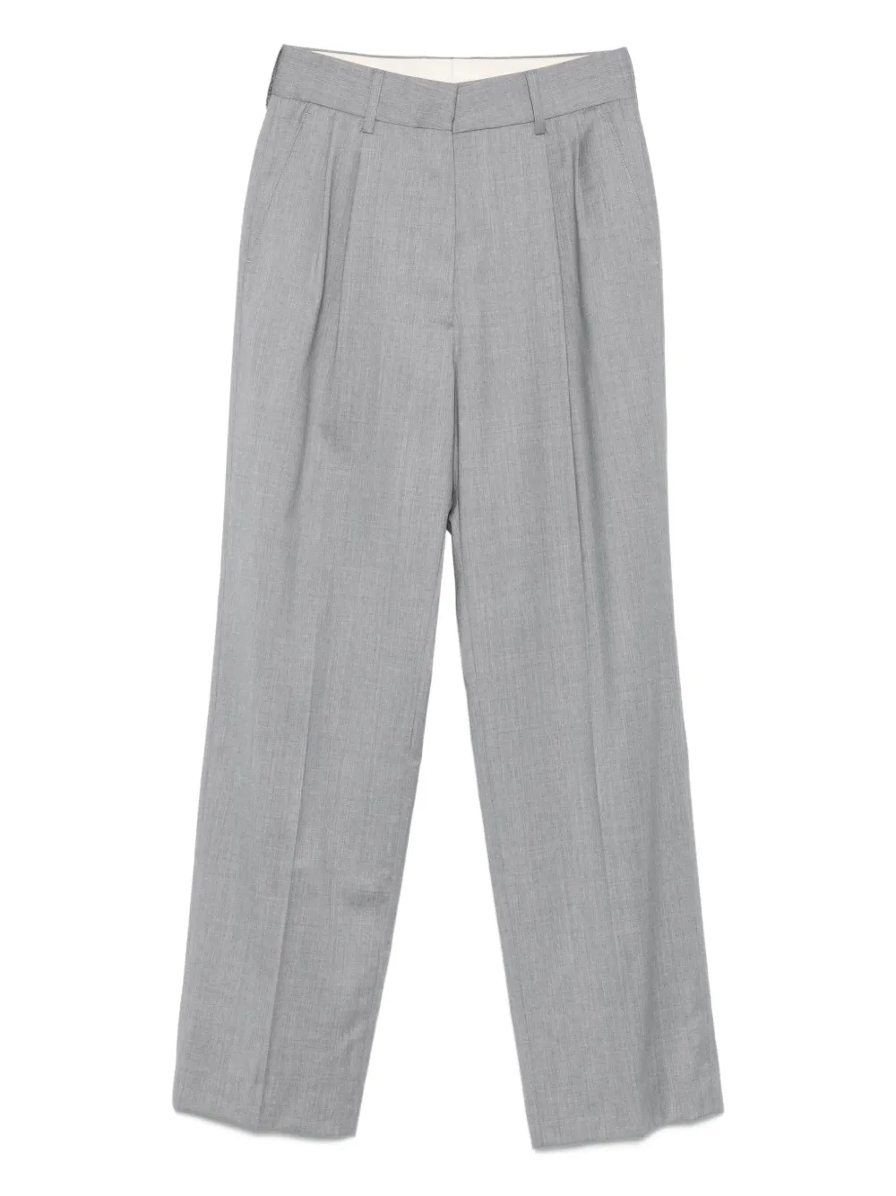 pleat-detail trousers