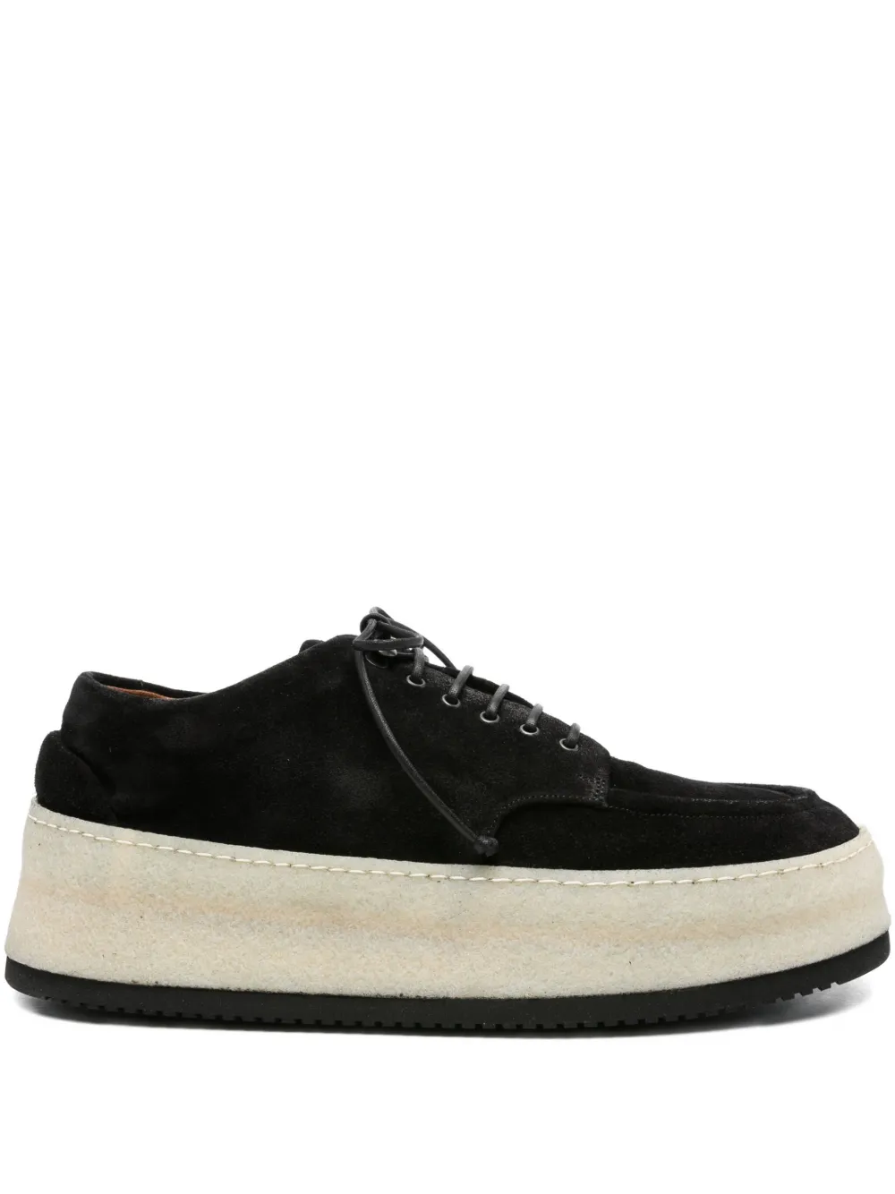 Marsèll lace-up suede shoes Black