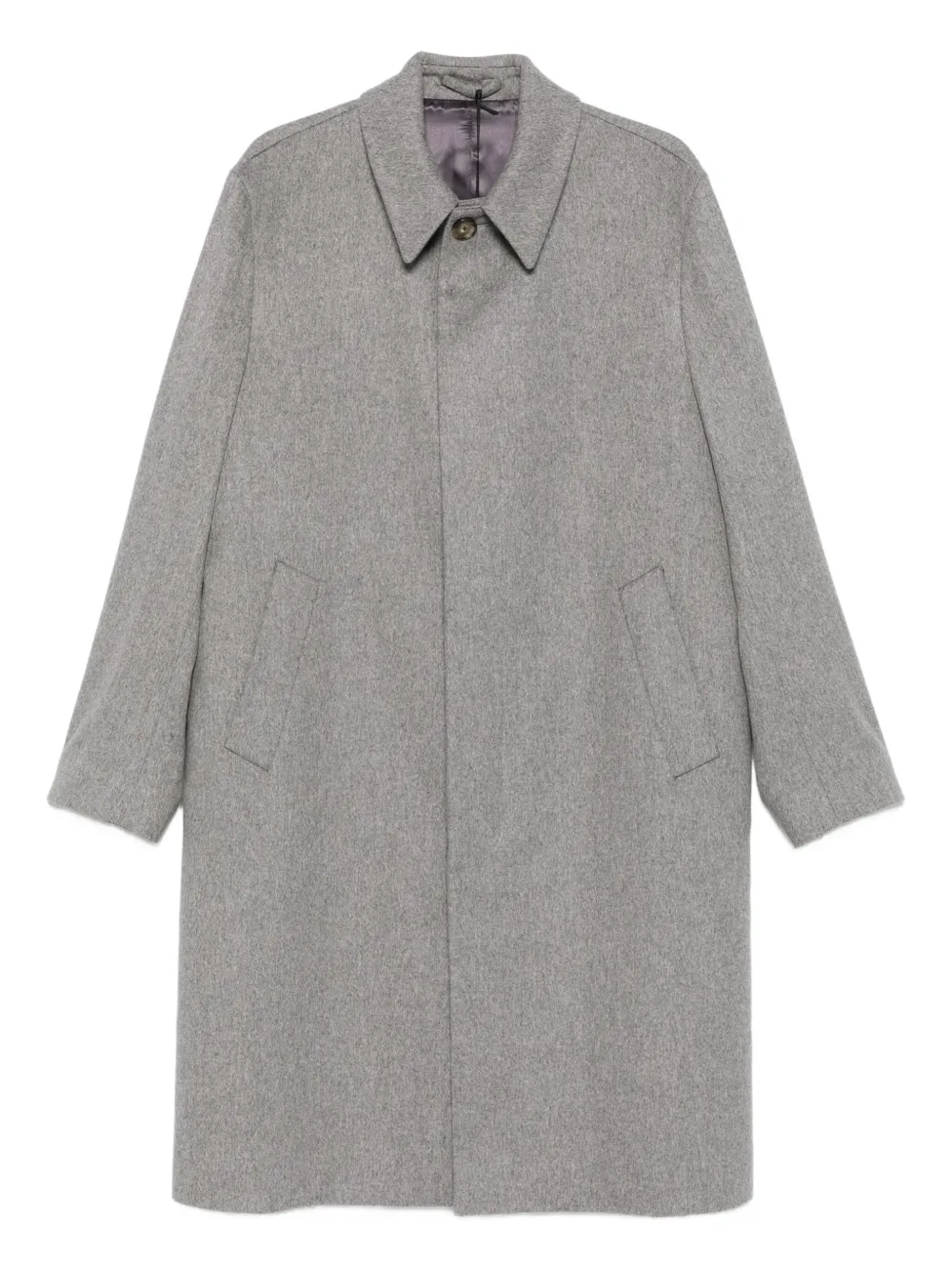 Lardini buttoned patch-pocket coat Grijs