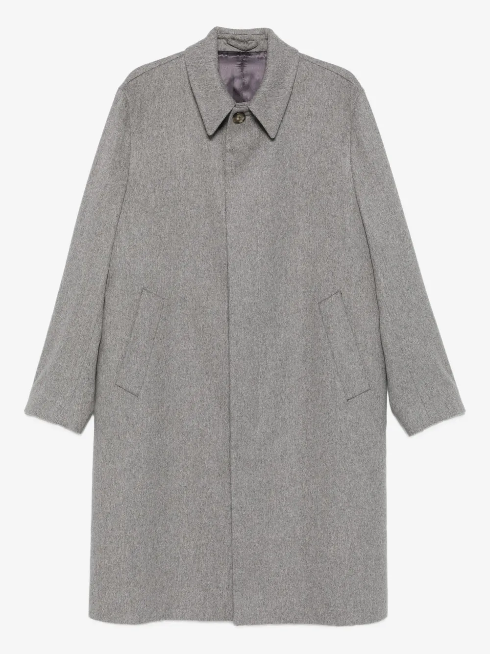 Lardini buttoned patch-pocket coat | Grey | Image 1
