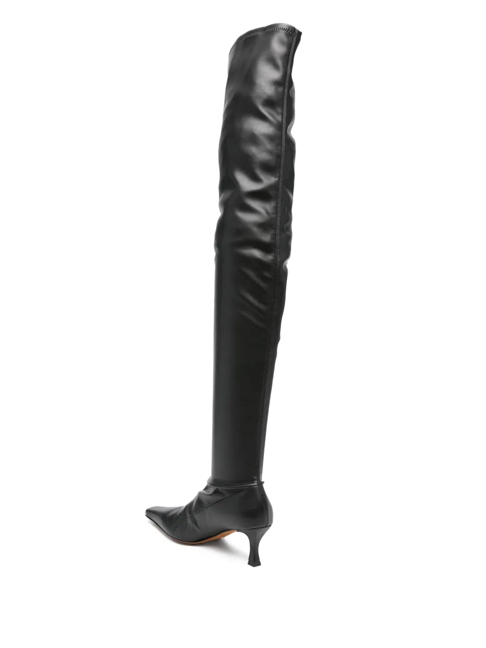 Proenza Schouler 60mm calf leather thigh-high boots Black
