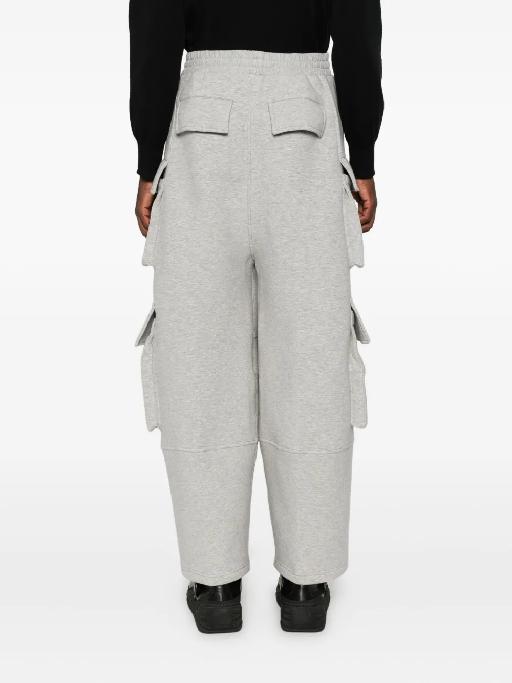 Feng Chen Wang Cargo-pocket Drawstring Trousers In White