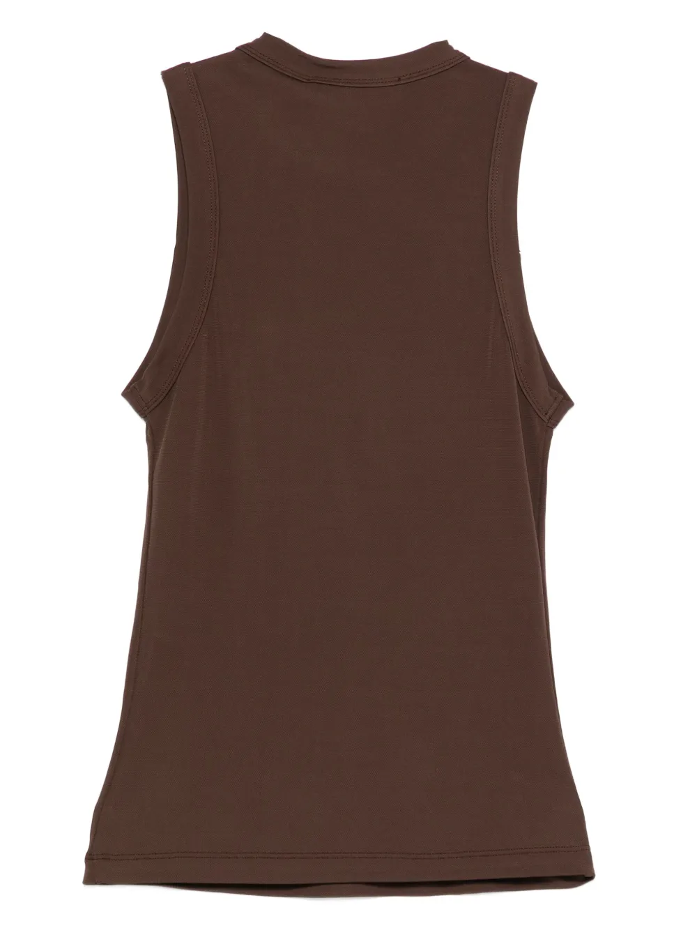 Aya Muse Tanktop met logo Bruin