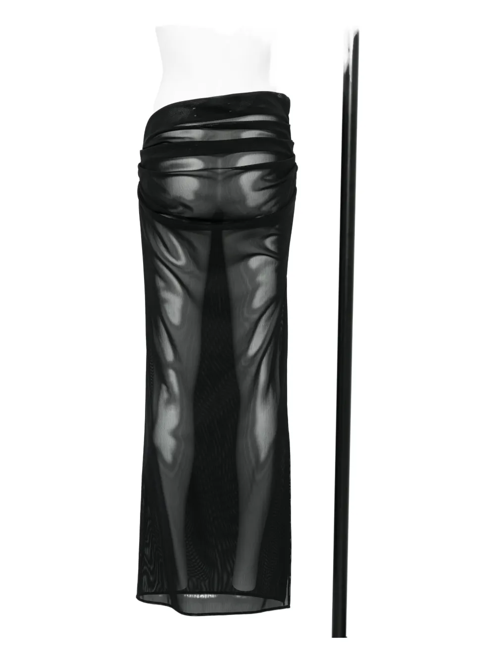 Alex Perry Tucked Column draped mesh midi skirt | Faldas ajustadas | Image 2