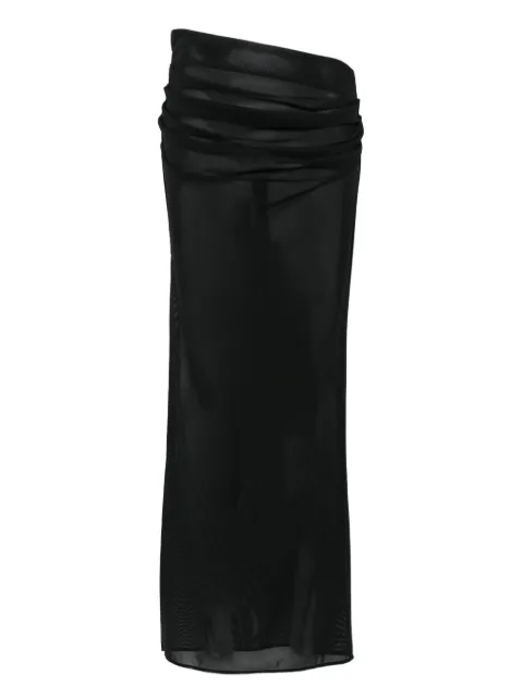 Alex Perry Saia midi Tucked Column drapeada