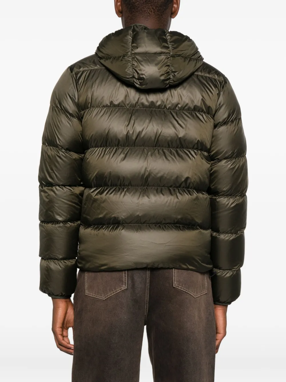 ASPESI Gewatteerde jas met capuchon Groen