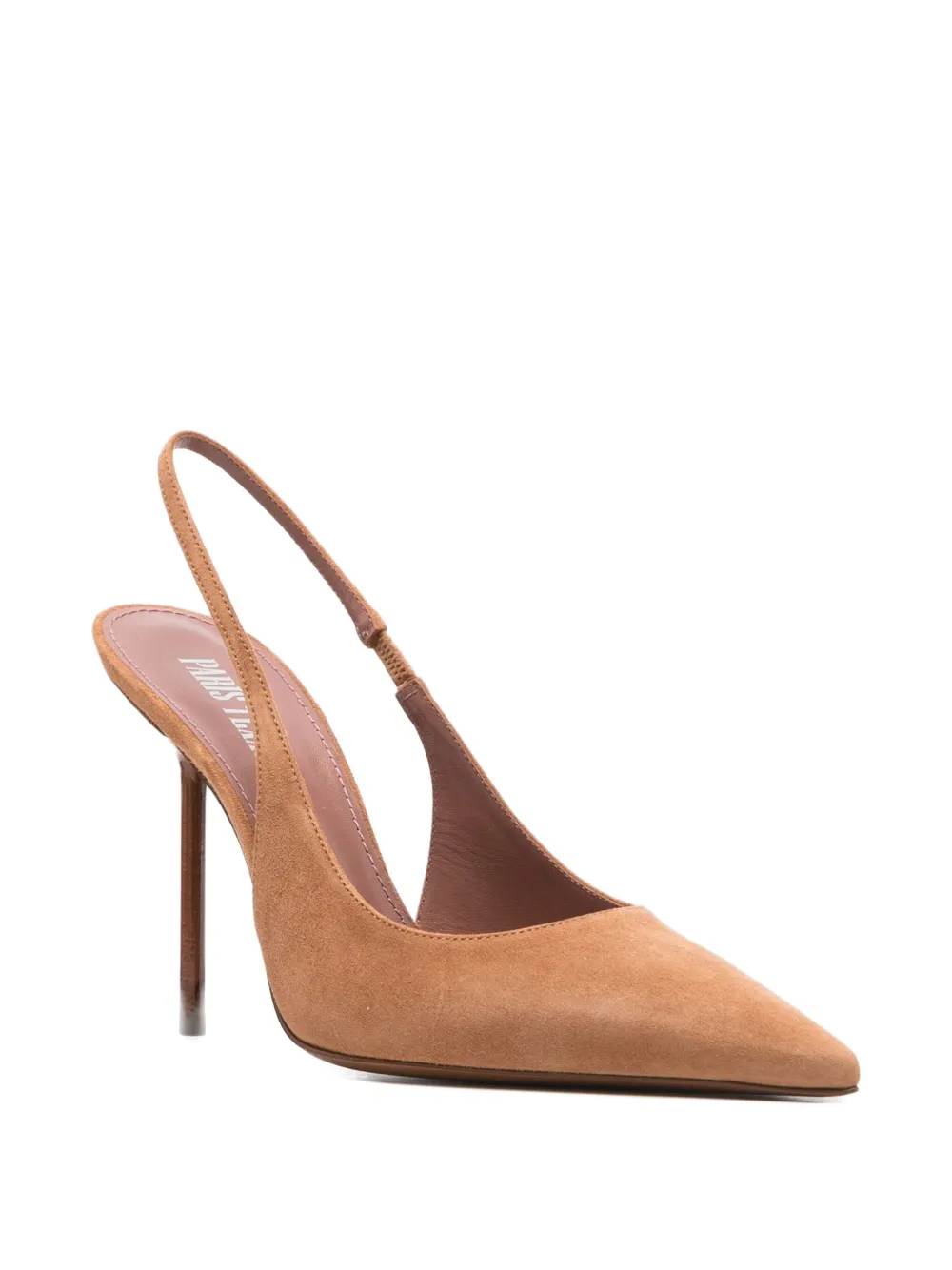 Paris Texas 105mm Lidia slingback pumps Brown