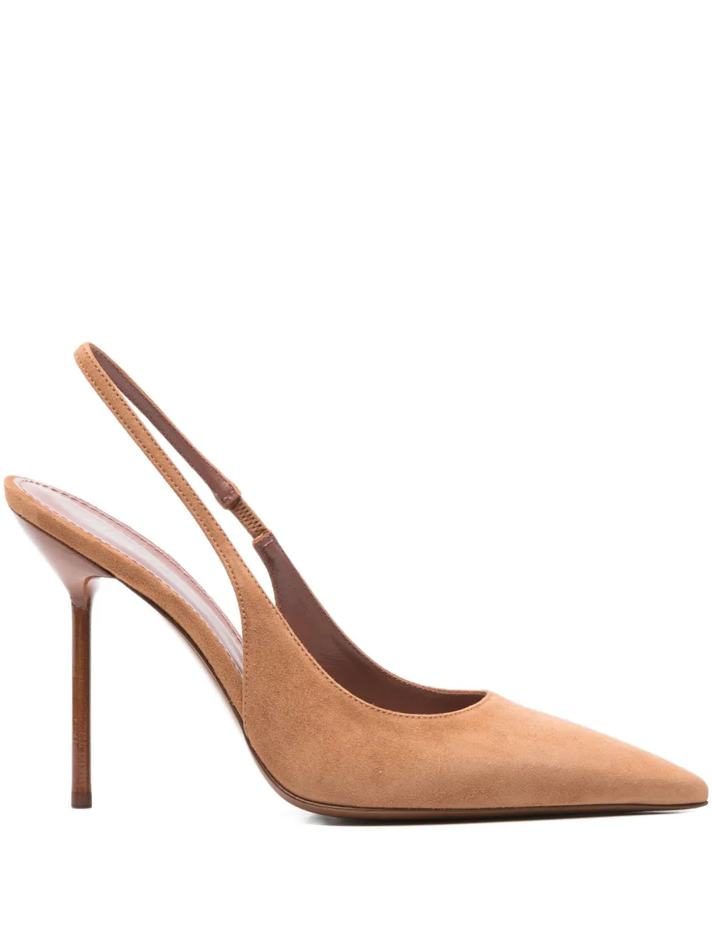 Paris Texas 105mm Lidia slingback pumps Brown