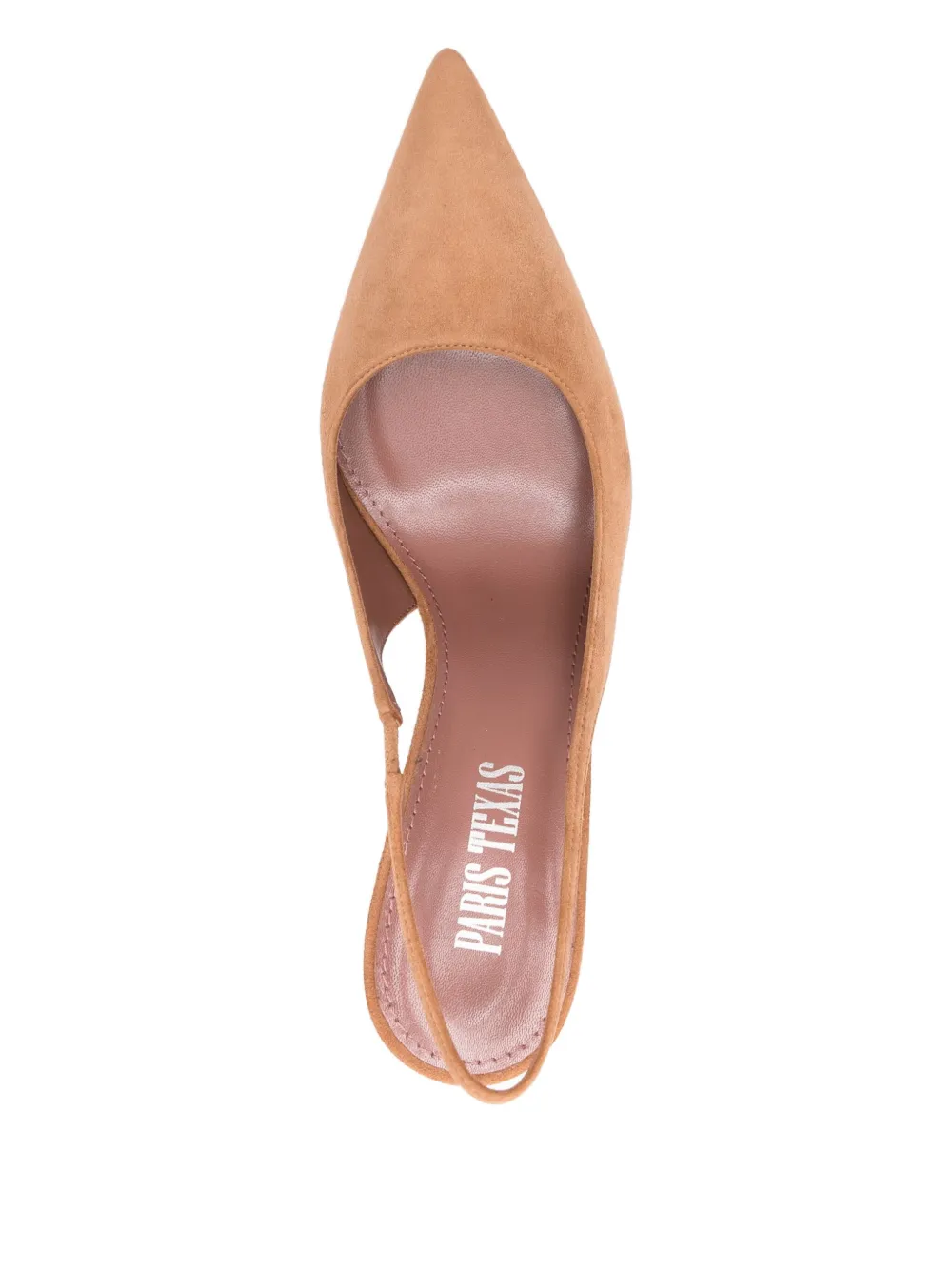 Paris Texas 105mm Lidia slingback pumps Brown
