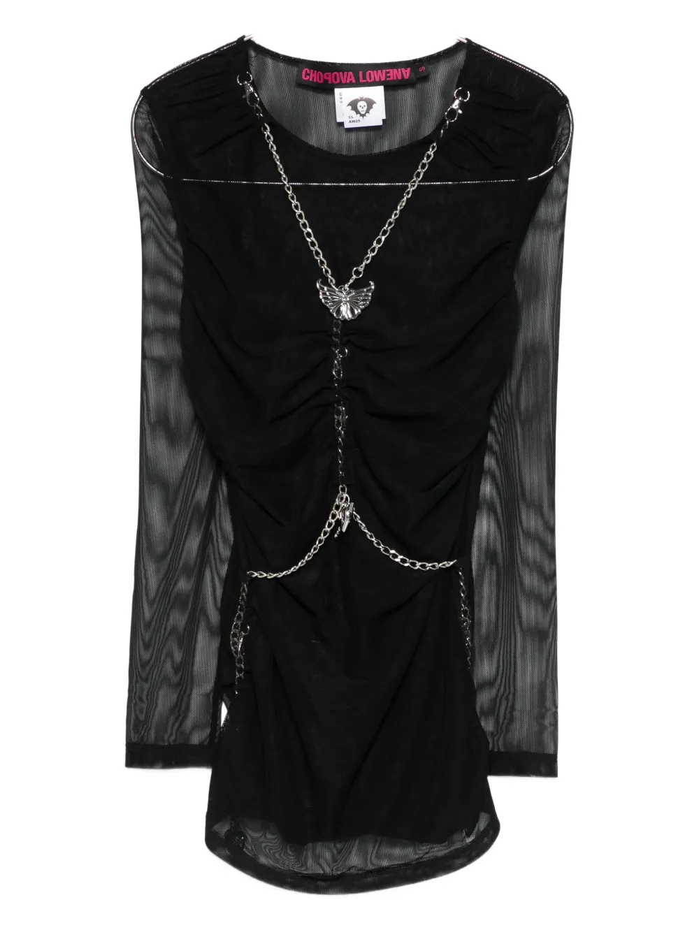 Chopova Lowena Chain-embellished Blouse In Black